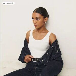 Reformation Olive Tank | White | Size Medium